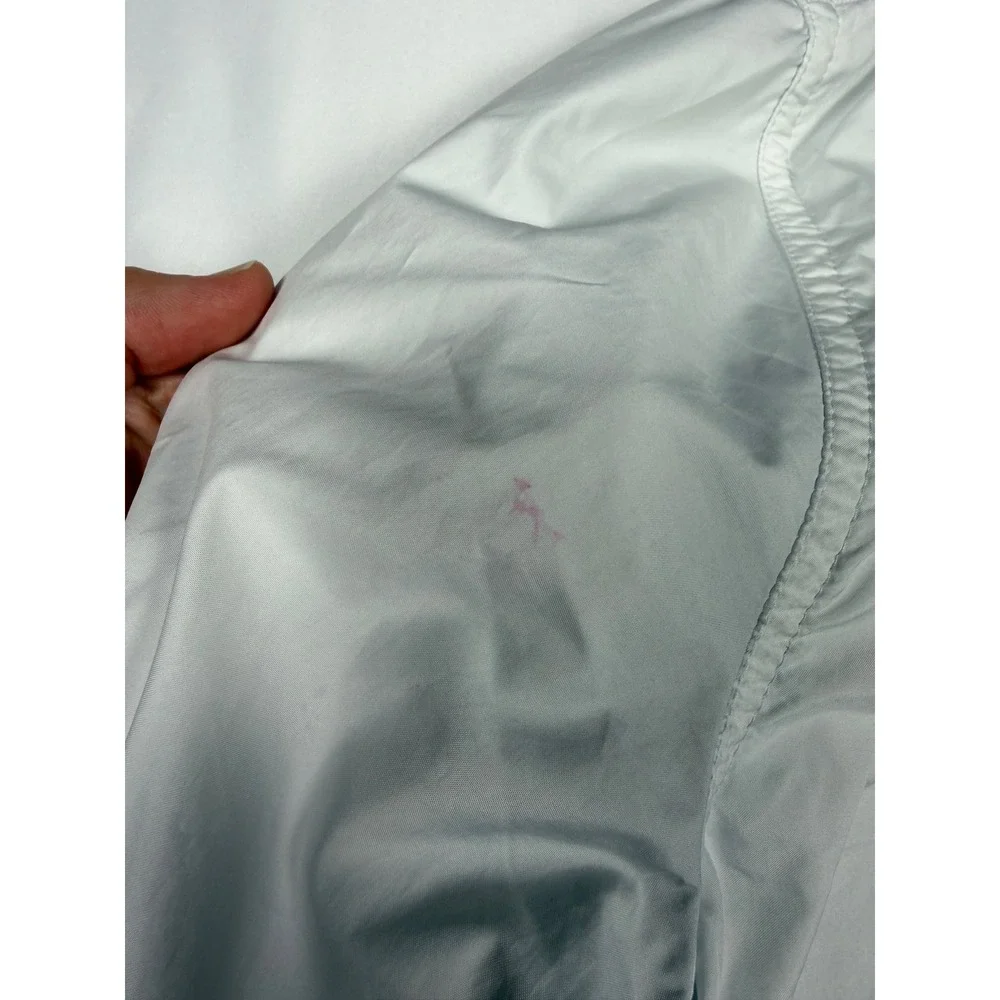 Nike Sportswear‎ Windrunner Full Zip Jacket White Black Women xs small stains